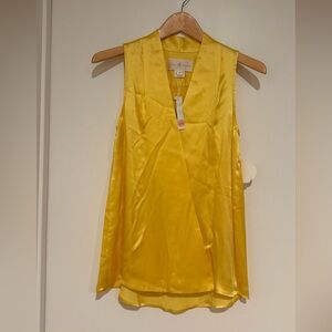 JB by Julie Brown Golden Sleeveless Wrap Blouse